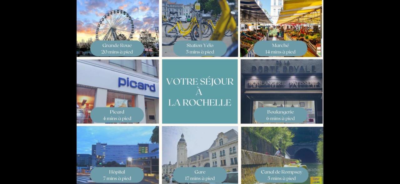 Appartamento L'Escapade De Rompsay Cosy & Moderne La Rochelle  Esterno foto